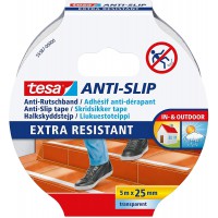 Tesa Adhesif Antiderapant - Ruban Adhesif Antiderapant pour les Sols Interieurs et Exterieurs - Ideal pour les Escalier et les M