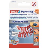 Tesa Powerstrips DECO Bandes Adhesives Double-Face pour Decorations Legeres - Auto-adhesif - Se retire sans laisser de Traces - 