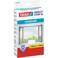 Tesa Insect Stop Auto-Agrippant STANDARD pour Fenetres - Filet Anti-Moustiques Adhesif - Decoupable a  la Dimension Souhaitee - 