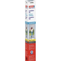 Tesa Insect Stop Lamella STANDARD pour Portes - Rideau 4 Parties de Filets Anti-Moustiques avec Bandes Auto-Agrippantes - Sans P