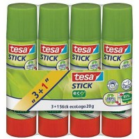 Tesa Pack de 4 barres adhesives 20 g 57088-00200-01