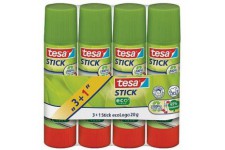 Tesa Pack de 4 barres adhesives 20 g 57088-00200-01