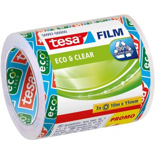 TESA® Film Eco & Clear Sparpack/56997, 10 m x15 mm, Cyan/magenta/jaune 3