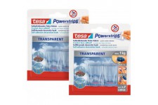 tesa Powerstrips Crochets Deco - Crochets Adhesifs pour la Decoration des Fenetres et des Miroirs - Maintient jusqu'a  1 kg - 1 