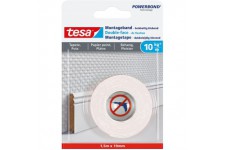 Tesa Powerbond Adhesif Double Face de Fixation 10 kg / Metre*- Ruban Adhesif de Fixation Murale pour Platre et Papier Peint - Ba