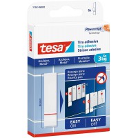Tesa Languettes Adhesives pour Carrelage & Metal 3kg - Languettes Adhesives pour Surfaces Pleines et Lisses - Peut tenir jusqu'a