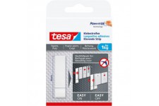 Tesa Powerstrips Languettes Adhesives pour Papier Peint et Platre - Recharges pour Clou Adhesif Tesa - Adherence de 1,0kg/Clou -