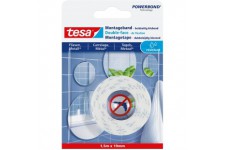 Tesa Powerbond Adhesif Double Face de Fixation Pour Carrelage et Metal - Ruban Adhesif de Fixation Murale - Adapte aux Pieces Hu