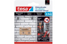 Vis adhesive rectangulaire tesa pour la brique et la pierre 2,5 kg, 2 pieces