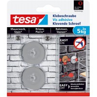 Vis adhesive ronde tesa pour la brique et la pierre 5 kg, 2 pieces