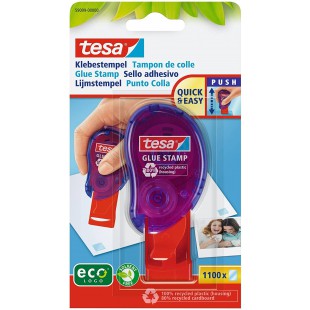 Tesa Tampon de Colle - Colle Adhesive pour Coller des Photos, des Notes, du Papier et Carton - jusqu'a 1100 Points d