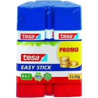 Tesa 57047-00000-00 Easy Stick Promo Lot de 3 Baton de colle 25 g