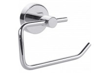 Tesa Smooz derouleur papier toilette sans couvercle, metal chrome, arrondi : l'elegant support a  papier wc en metal chrome impr