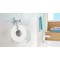 Tesa Smooz derouleur papier toilette sans couvercle, metal chrome, arrondi : l'elegant support a  papier wc en metal chrome impr