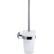 Tesa Smooz Ensemble mural brosse WC, metal chrome, arrondi : brosse de toilettes en metal chrome de haute qualite avec son elega