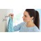 Tesa Smooz Crochet Serviettes, Metal Chrome, Arrondi : le crochet pour la salle de bains en metal chrome - la solution elegante 