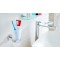 Tesa Smooz porte-gobelet, metal chrome, arrondi : porte-brosse a  dents en verre satine avec un support mural en metal chrome po