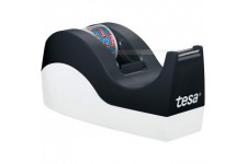 Tesa Easy Cut Derouleur de Bureau ORCA - Devidoir de Ruban Adhesif Antiderapant - Manipulation facile, Decoupe Nette - 1 Rouleau