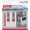 Tesa Clous Adhesifs pour la Fixation d'un Routeur Wifi sur Papier Peint et Platre - Ajustable et Auto-adhesif - Adher