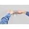 Tesa Clous Adhesifs pour la Fixation d'un Routeur Wifi sur Papier Peint et Platre - Ajustable et Auto-adhesif - Adher