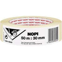 Papierabdeckband NOPI Rouleau de ruban de masquage 30 MM x 50 M beige