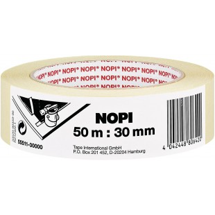 Papierabdeckband NOPI Rouleau de ruban de masquage 30 MM x 50 M beige