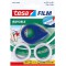 Tesafilm Mini Devidoir de ruban Adhesif + 2 Rouleaux de Ruban Mat Invisible - Petit Derouleur de Bureau - Protection Anti Saliss