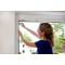 tesa Insect Stop Auto-Agrippant COMFORT pour Fenetres - Moustiquaire avec Ruban Auto Agrippant - Filet Anti-Moustique - Anthraci