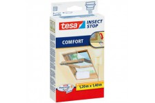 Tesa Insect Stop COMFORT Moustiquaire pour Fenetre de Toit - Toile Anti-Insectes pour Lucarne - Sans Percage - 120 cm x 140 cm -
