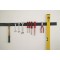 Tesa On & Off Bande Auto-Agrippante - Ruban Auto-Agrippant Adhesif pour la Fixation Rapide des Objets Legers - Noir, 