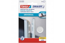 Tesa 55226-00003-01 - Ca­rculos de cierre uso Universal ON&OFF - 16mm, 8 pares, Blanc