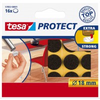 Tesa Protect Feutres Anti-Rayures - Patins Feutre Autocollants pour une Protection contre les Rayures des Sols et Su