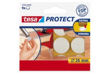 Tesa 578940000001 Rondelle Feutre Anti rayure rond Diametre 26 mm Blanc