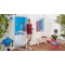 Tesa Insect Stop Cadres ALU COMFORT pour Portes - Moustiquaire avec Cadre en Aluminium pour Portes-fenetres & Clear View - Blanc
