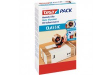 Tesa Derouleur Manuel Classic - Devidoir Universel pour le Deroulage de Rubans Adhesifs - Support en Metal Robuste - Pour Rubans