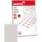 Kores Etiquettes imprimables CD/DVD 11,7 x 4,1 cm 25 feuilles A4 Blanc