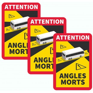 097610 Autocollant « Angle Mort » en 3 pieces