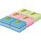 Post-it Cube notes pastel 76 x 76 mm 450 feuilles/bloc Lot de 6 (2 roses + 2 verts + 2 bleus)