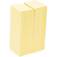 Post-It Notes reyclees jaunes 24 blocs de 100 feuilles - 38x51mm