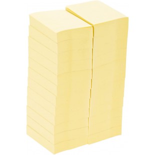 Post-It Notes reyclees jaunes 24 blocs de 100 feuilles - 38x51mm