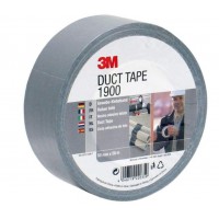 3M 1900SI50 Ruban Adhesif Toile 50 mm x 50 m, Argent