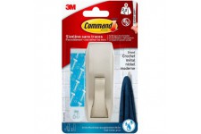 Command Grand Crochet Metal Moderne avec Languettes Resistantes a  l'Eau, 1 Grand Crochet 2 Languettes, 2,3 kg