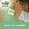 Post-it Z Notes recyclees jaunes 76x76mm - Lot de 6 blocs