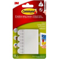 Command Languettes d'Accrochage de Tableaux, 4 x 2 Petites Languettes, 1,8 kg