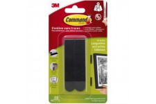 Command 17206 Languettes pour Accrochage de Tableaux pour Cadres ou Murs Fonces, 4 x 2 Languettes Larges, 7.2 kg