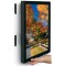 Command 17206 Languettes pour Accrochage de Tableaux pour Cadres ou Murs Fonces, 4 x 2 Languettes Larges, 7.2 kg