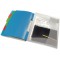 Esselte Trieur A4, Translucide, Index Integre a 6 Onglets, Contient jusqu'a 200 Feuilles, Fermeture elastique, Bla