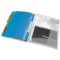 Esselte Trieur A4, Translucide, Index Integre a 6 Onglets, Contient jusqu'a 200 Feuilles, Fermeture elastique, Bla