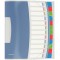Esselte Trieur A4, Translucide, Index Integre a  12 Onglets, Contient jusqu'a  200 Feuilles, Fermeture elastique, Blanc, VIVIDA,