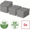 Esselte - Lot de 3 Petites Boites avec Couvercle, Rangement & Cadeaux, 100% Carton Recycle, 100% Recyclable, Motif Geometrique, 